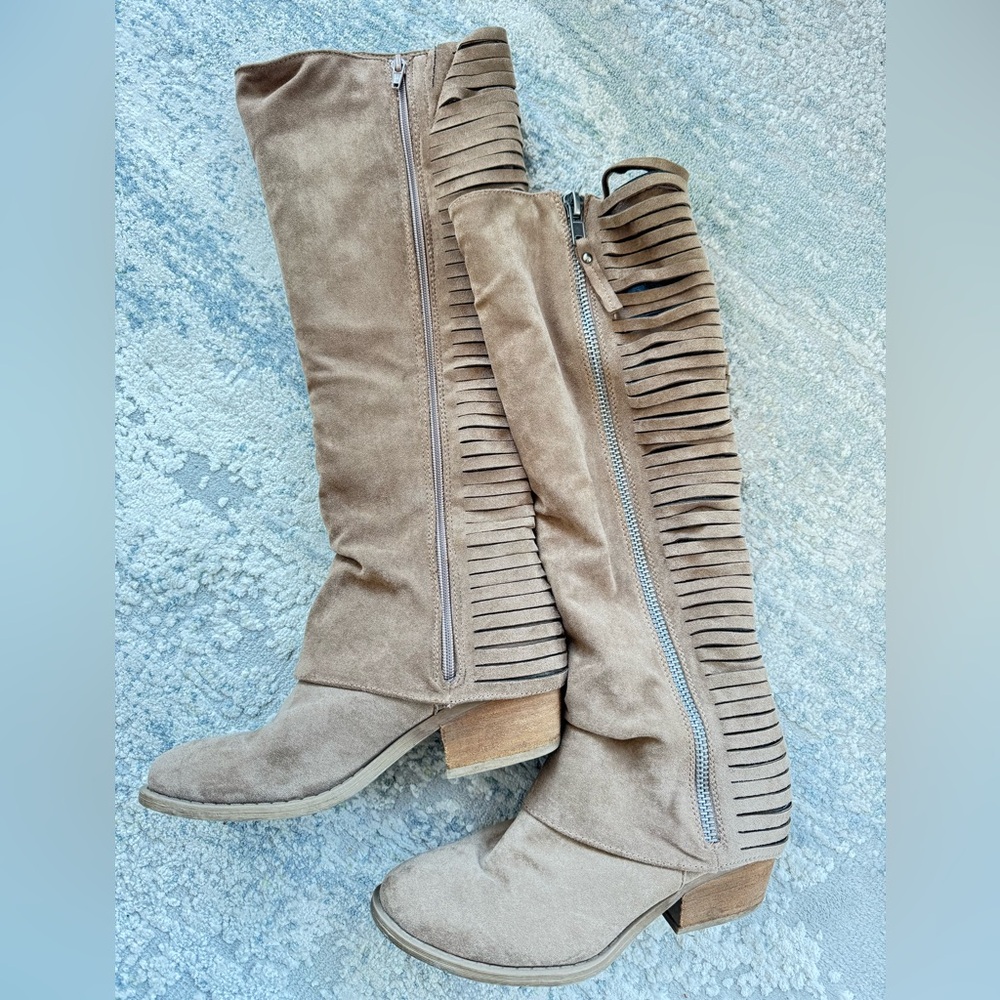 Stylish Tan Knee-High Boots